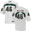 Miami Hurricanes #46 Walford NCAA College Football Jersey White