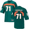 Miami Hurricanes #71 Chickillo NCAA College Football Jersey Green