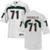 Miami Hurricanes #71 Chickillo NCAA College Football Jersey White