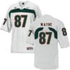 Miami Hurricanes #87 Wayne NCAA College Football Jersey White