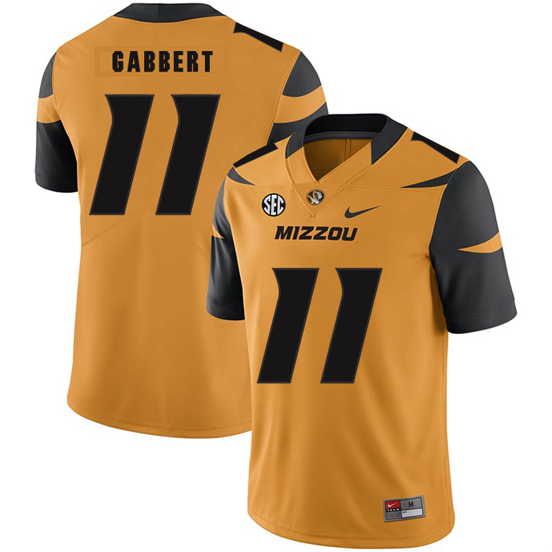 Missouri Tigers #11 Blaine Gabbert College Football Jersey Gold