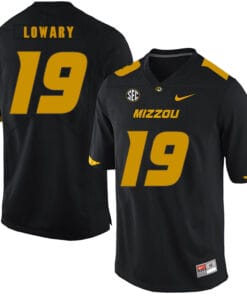 Missouri Tigers #19 Jack Lowary NCAA College Football Jersey Black