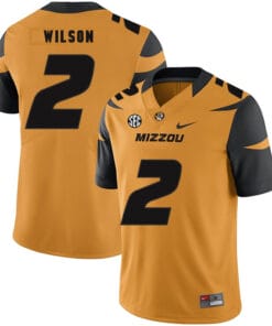 Missouri Tigers #2 Micah Wilson NCAA College Football Jersey Gold