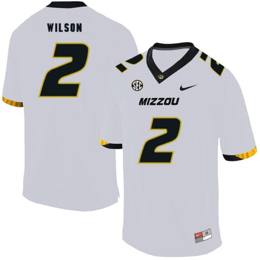 Missouri Tigers #2 Micah Wilson NCAA College Football Jersey White