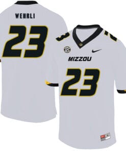 Missouri Tigers #23 Roger Wehrli NCAA College Football Jersey White