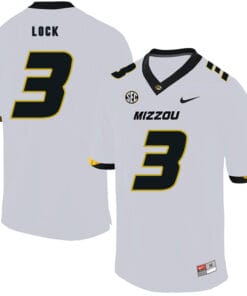 Missouri Tigers #3 Drew Lock NCAA College Football Jersey White