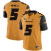 Missouri Tigers #5 Taylor Powell NCAA College Football Jersey Gold