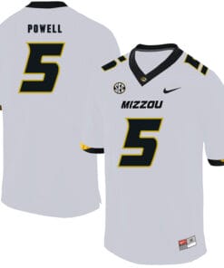 Missouri Tigers #5 Taylor Powell NCAA College Football Jersey White