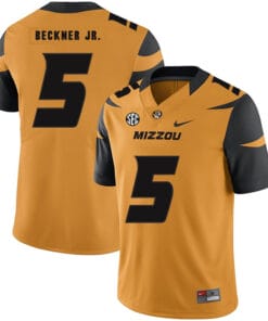 Missouri Tigers #5 Terry Beckner Jr NCAA College Football Jersey Gold
