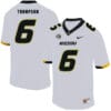 Missouri Tigers #6 Khmari Thompson College Football Jersey White