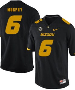 Missouri Tigers #6 Marcus Murphy College Football Jersey Black