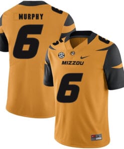 Missouri Tigers #6 Marcus Murphy College Football Jersey Gold