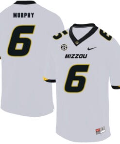 Missouri Tigers #6 Marcus Murphy College Football Jersey White