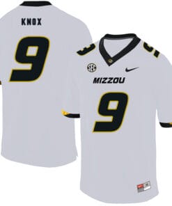 Missouri Tigers #9 Jalen Knox College Football Jersey White