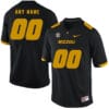 Custom Mizzou Football Jersey Name and Number College Black