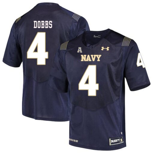 Navy Midshipmen #4 Ricky Dobbs NCAA College Football Jersey
