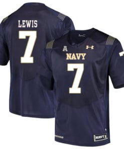 Navy Midshipmen #7 Garret Lewis NCAA College Football Jersey Stitched