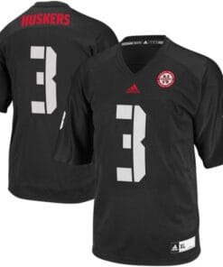 Nebraska Huskers #3 Taylor Martinez College Football Jersey Black