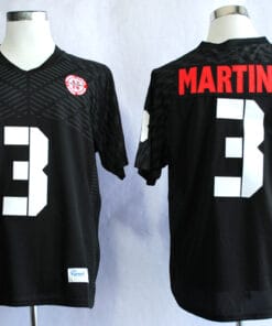 Nebraska Huskers #3 Taylor Martinez College Football Jersey Black With Name