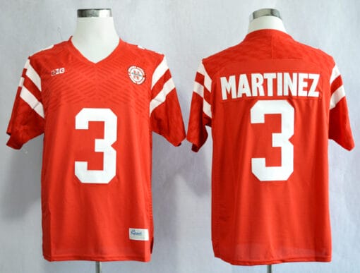 Nebraska Huskers #3 Taylor Martinez College Football Jersey Red