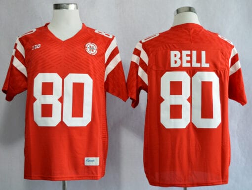 Nebraska Huskers #80 Kenny Bell College Football Jersey Stitched Red