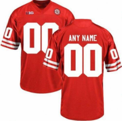 Custom Nebraska Huskers Jersey Name and Number College Football Red