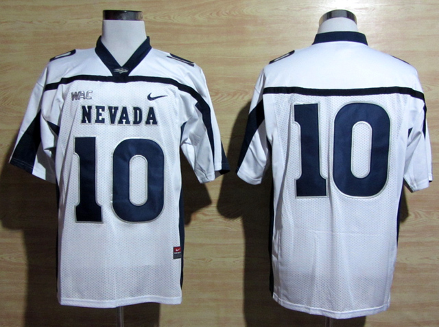 Nevada Wolf Pack #10 Colin Kaepernick College Football Jersey White