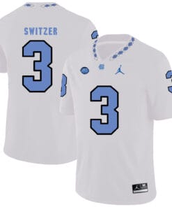 North Carolina Tar Heels #3 Ryan Switzer NCAA Football Jersey White