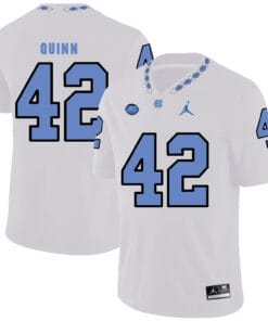 North Carolina Tar Heels #42 Robert Quinn Football Jersey White