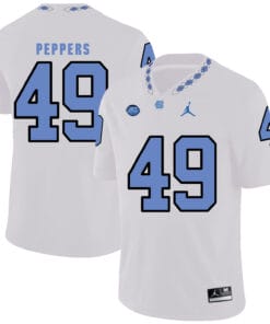 North Carolina Tar Heels #49 Julius Peppers Football Jersey White