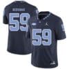 North Carolina Tar Heels #59 Andy Bershak Football Jersey Black