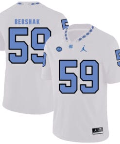 North Carolina Tar Heels #59 Andy Bershak Football Jersey White