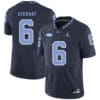North Carolina Tar Heels #6 MJ Stewart NCAA Football Jersey Black