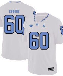 North Carolina Tar Heels #60 Russell Bodine Football Jersey White