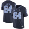 North Carolina Tar Heels #64 Jonathan Cooper Football Jersey Black