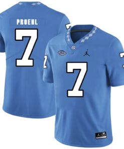North Carolina Tar Heels #7 Austin Proehl NCAA Football Jersey Blue