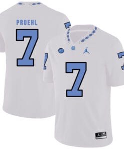 North Carolina Tar Heels #7 Austin Proehl NCAA Football Jersey White