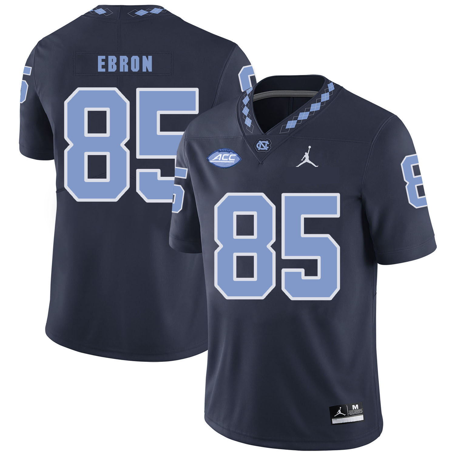 North Carolina Tar Heels #85 Eric Ebron NCAA Football Jersey Black