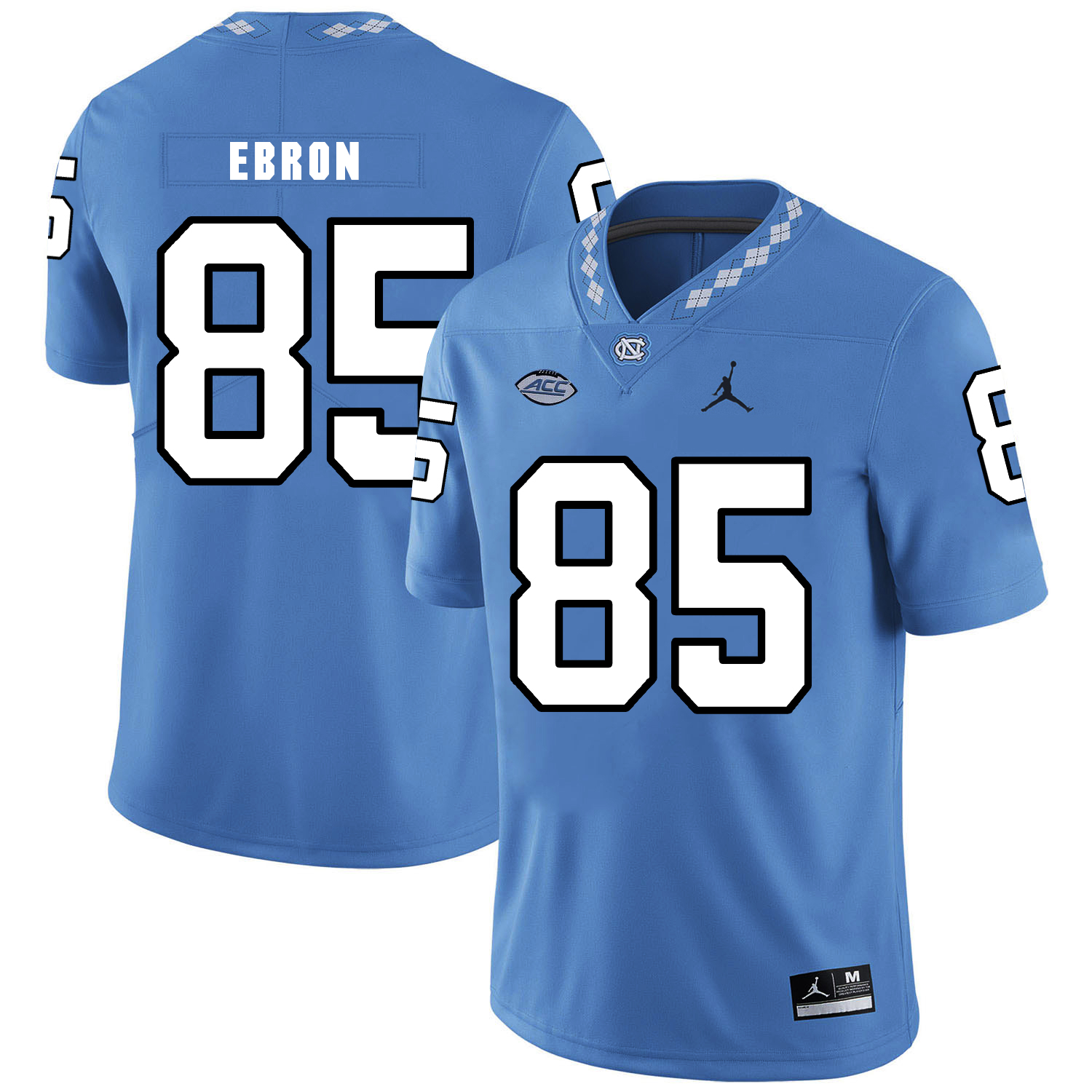 North Carolina Tar Heels #85 Eric Ebron NCAA Football Jersey Blue