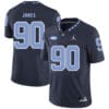 North Carolina Tar Heels #90 Nazair Jones NCAA Football Jersey Black