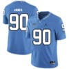 North Carolina Tar Heels #90 Nazair Jones NCAA Football Jersey Blue