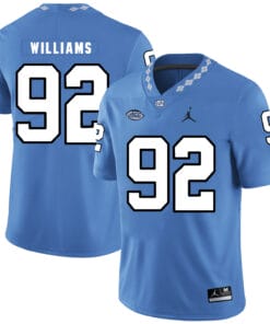 North Carolina Tar Heels #92 Sylvester Williams Football Jersey Blue