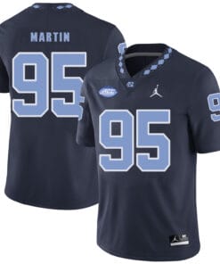 North Carolina Tar Heels #95 Kareem Martin NCAA Football Jersey Black