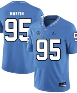 North Carolina Tar Heels #95 Kareem Martin NCAA Football Jersey Blue