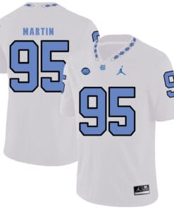 North Carolina Tar Heels #95 Kareem Martin NCAA Football Jersey White