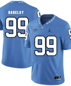 North Carolina Tar Heels #99 George Barclay Football Jersey Blue