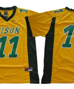 North Dakota State Bison #11 Carson Wentz Football Jersey Yellow