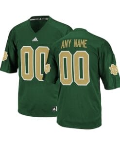 Notre Dame Personalized Jersey Custom Name And Number Football Green Stitched
