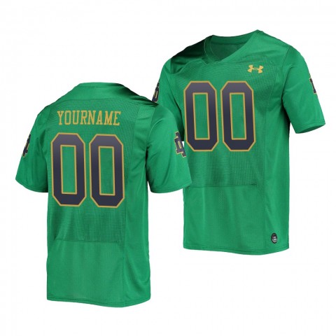 Custom Notre Dame Football Jersey Name And Number Green