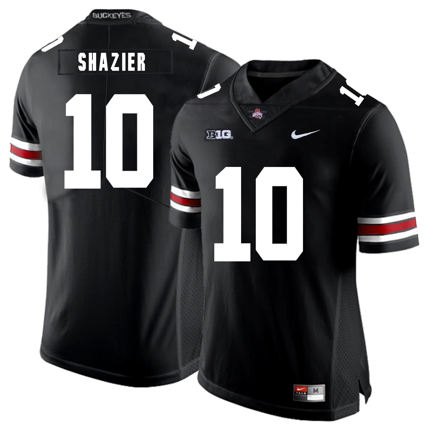 Ohio State Buckeyes #10 Ryan Shazier Football Jersey Black